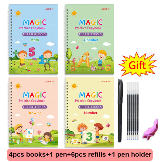 Magic Scribble Pad: Reusable Practice Book for Kids